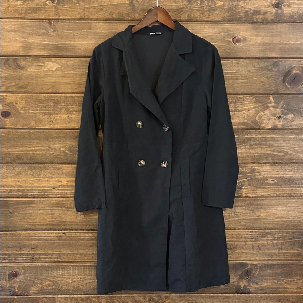 Classic Black Women's Trench Coat